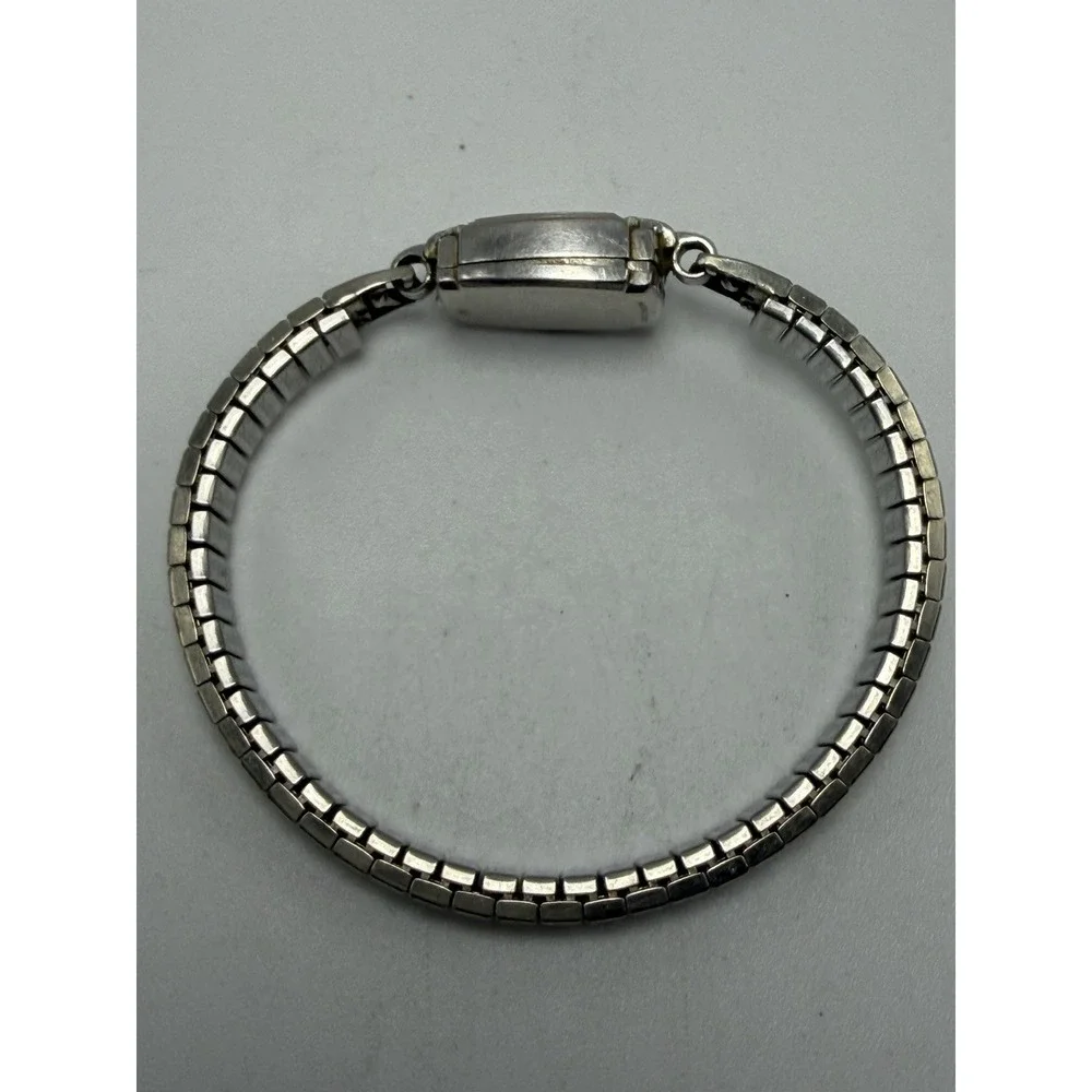 Hamilton Vintage Ladies Watch Solid 14K‎ White Gold Diamonds Works 14MM 6